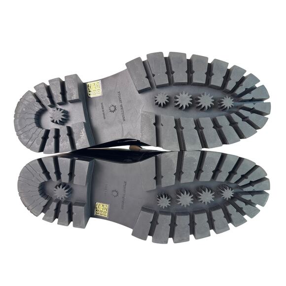 Stuart Weitzman Bedford Loafer Platform Slip On Womens 9.5 Black Patent Leather - Picture 12 of 13